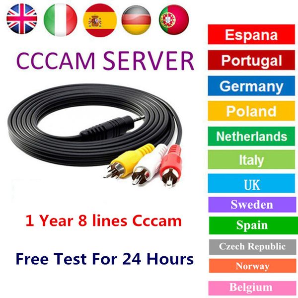 

Cccam Europe на 1 год 8 Clines Server HD 12 месяцев аккаунт для Испании Франция Германия Великобр