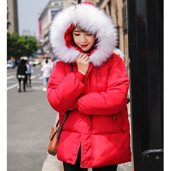 

chanwell 2019 winter women coat long sleeve solid color warm hoodies down jacket female plus size outwear chaqueta mujer clothes, Black