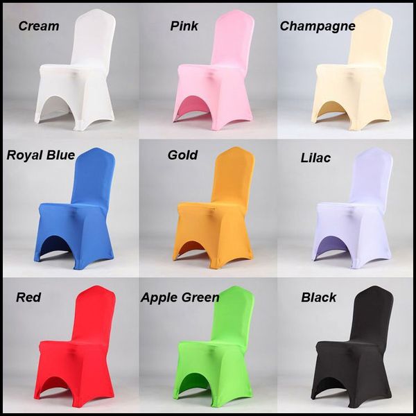 

lycra chair cover 100pc popular stretch iron-office party chair cover for wedding banquet marriage& anniversary celebration