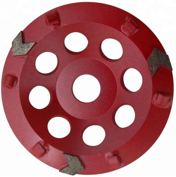 

pcd07 d125mm concrete pcd grinding disc 5 inch floor pad diamond grinding cup wheel for epoxy glue coating removing 9pcs