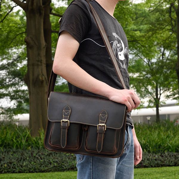 

ђѬожай из нађѬалной кожи дл мђжин ђмка a4 crazy horse кожи мђжкой crossbody ђмка мђж