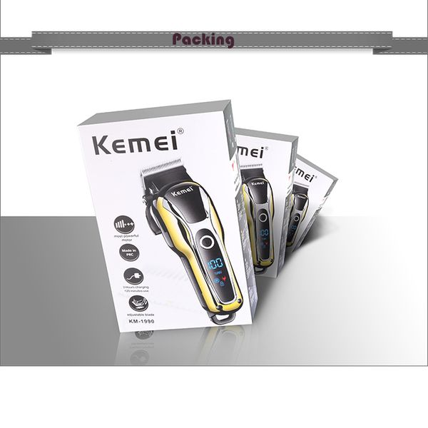 

kemei триммер профессиональная аккумуляторная электрическая машинка для стрижки волос мужчины стрижка регулируемая cordless электробритва ма