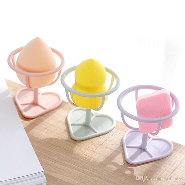 

макияж 1pc puff красоты хранение стойка яйцо пена для макияжа сушилки сердце образного макияжа основа стойки random color