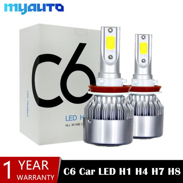 

2pcs h4 led h7 h11 h8 9006 hb4 h1 h3 9005 hb3 880 881 h9 h27 car headlight bulbs led lamp with 8000lm auto fog lights 6000k 12v