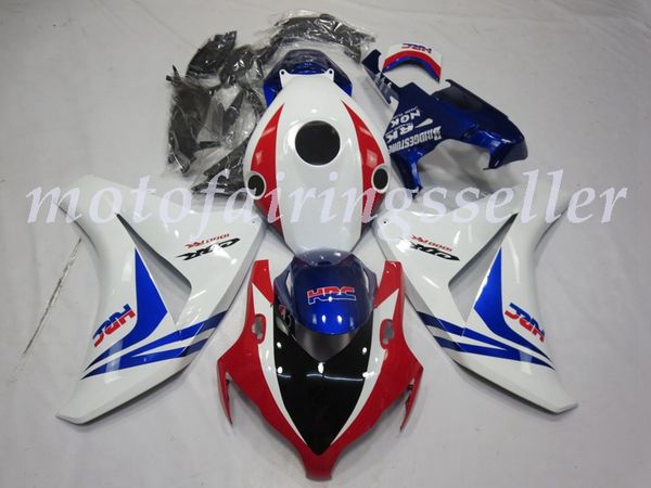 

oem quality new abs full fairings kits fit for honda cbr1000rr (2008 2009 2010 2011) cbr1000rr 08 09 10 11 bodywork set white blue red no9