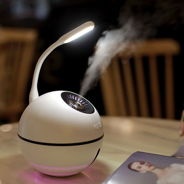 

space ball humidifier creative multi-functional portable power charger small fan usb car aromatherapy humidifier