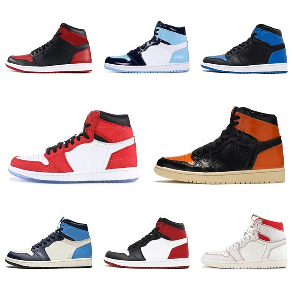 

jumpman travis scotts 1 1s men women basketball shoes bloodline fearless spiderman chicago unc 3 mens trainers sports sneakers #qa565