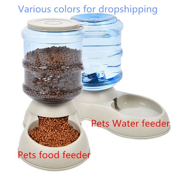 2020 3 75l Cats Dogs Automatic Pets Feeder Self Dispensing Gravity
