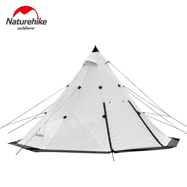 

naturehike factory sell 2018 new 5-8 pyramid camping tent windbreak rainstorm park outdoor super large tent