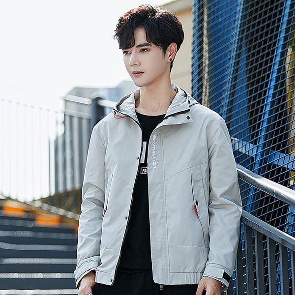 

men 2019 autumn new style korean-style coat network red jacket spring and autumn boy's trend handsome baseball clothes cl, Black;brown