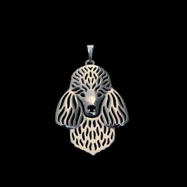 

2018 new pet poodle dog pendants metal alloy pendants for necklaces, Black