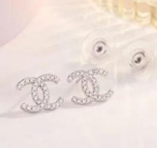 

earrings luxury jewelry fashion women mens earrings hip hop diamond stud earings iced out bling rock punk round wedding gift s23, Golden;silver