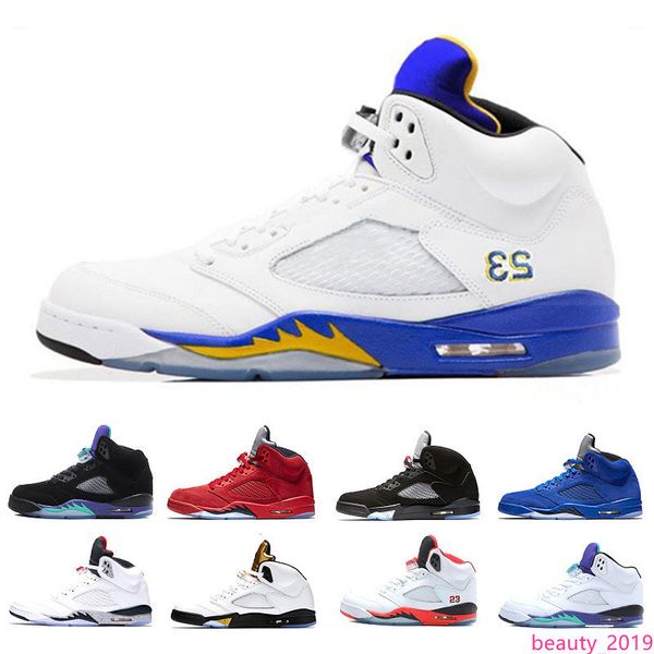 

light aqua laney 5 men women basketball shoes 5s international flight blue red suede white cement og black designer sport sneaker size 5-13