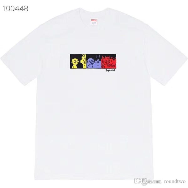 

new printed 19fw life tee short sleeve t shirts tees hiphop streetwear week7 heroines tee summer t shirt, White;black