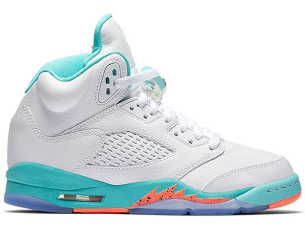 

basketball shoe 5 5s men women bred light aqua laney red blue suede white cement metallic black mens athletic sports sneaker size 5-13