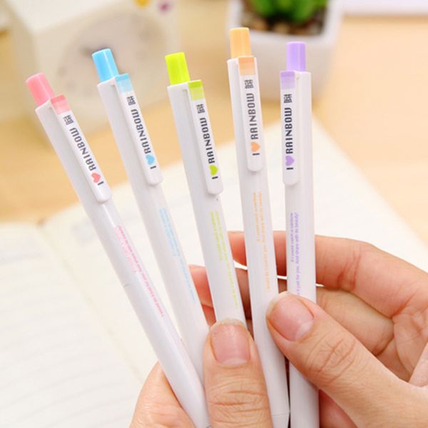 

erasable gel pen 0.5mm blue ink cute kawaii press neutral pen student stationery office school supplies 10set 12 pcs/set