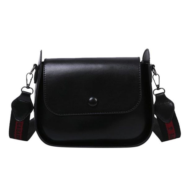 

fashion women's solid color large capacity leather shoulder bag messenger bag