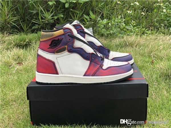 

2019 Relesae Authentic SB 1 High OG Court Фиолетовый Парус Университет Золото Черные Лейкерс 14Иордания Мужчины Баскетбол обувь CD6578-507 Кроссовки Спортивные