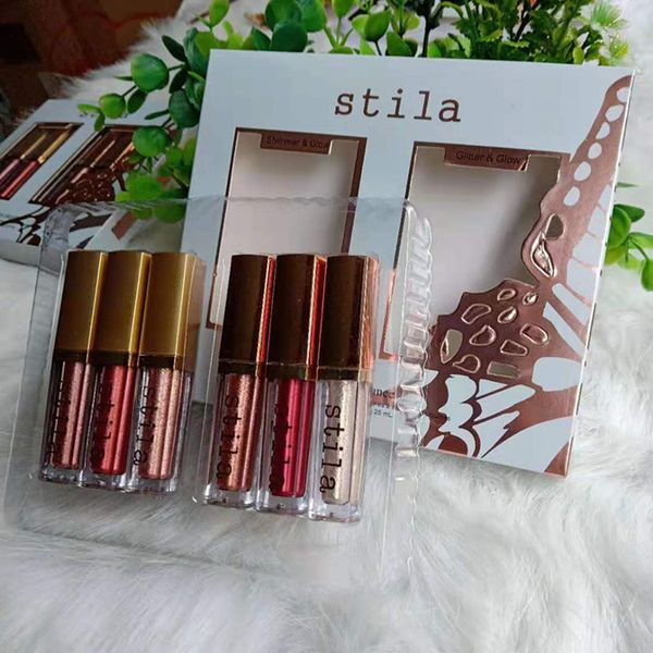 

2019 Dropshipping New Stila Eye Для Elegance набор Shimmer Блеск Liquid Eyeshadow Дорожный набор для макияжа гл