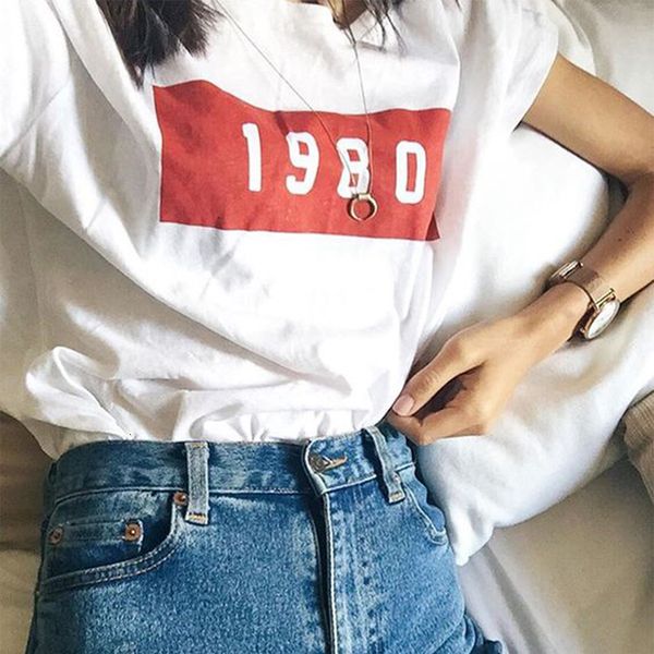 

womens designer clothes womens designer tshirt new knitted 1980 tee solid ladies white female nylon summer t shirt print letter