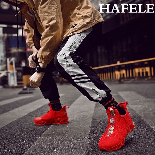 

2019fashion men for jogging light lace up walking shoes male thick bottom breathable sneakers men superior quality shoes, Black
