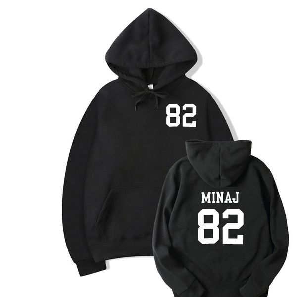 

nicki minaj pretty on fleek printed sweatshirt women casual crewnck hoodies jumper pullover harajuku outfit camisetas mujer, Black