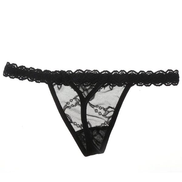 

1pc fashion women lady's lace panties thongs lingerie briefs soft comfortable low waist g-string underwear, Black;pink
