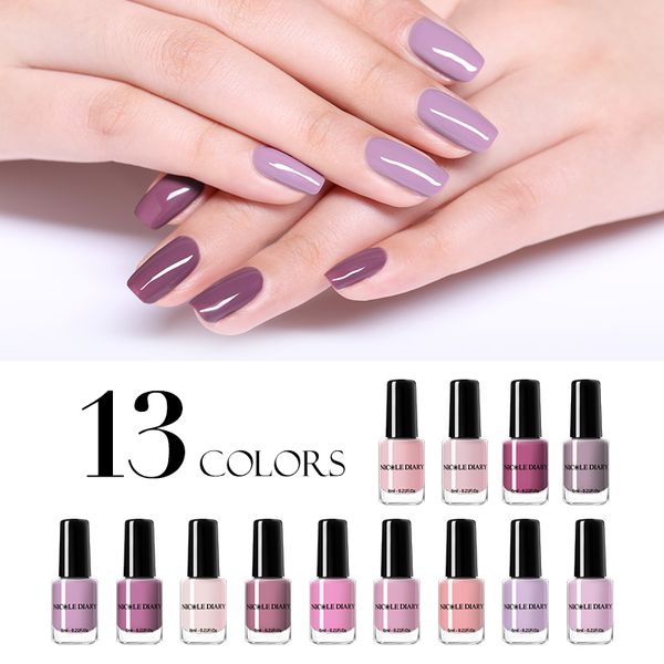 

nicole diary nail polish nude series nail art varnish lacquer peel off pure color manicure diy design varnish water-based