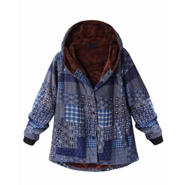 

winter parkas women winter nice female coat overcoat casual print jacket women single breasted hooded outwear loose, Black