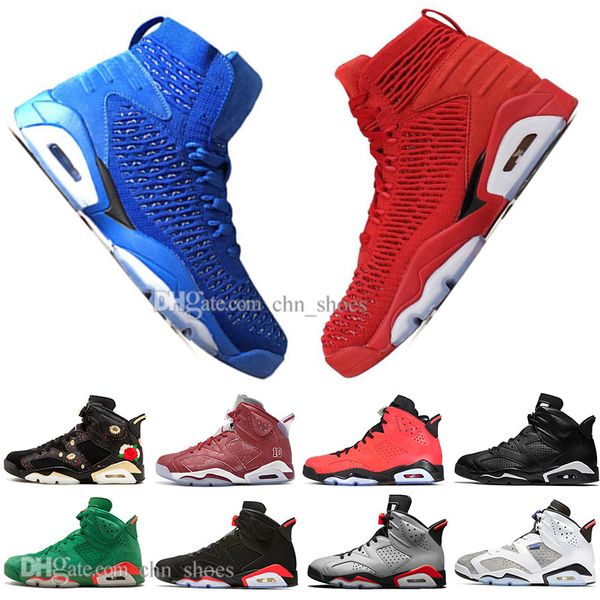 

2019 bred vi 6 6s mens basketball shoes infrared 23 3m reflective tinker gatorade green red blue men sports sneakers designer trainers
