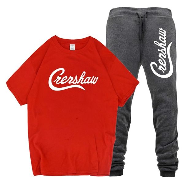 

креншоу мужские дизайнерские костюмы nipsey hussle rip футболки брюки костюмы 2pcs одежда наборы подростковая спортивные костюмы, Gray