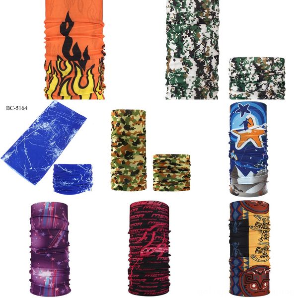 

3zhmh 3d seamless magic headband joker headwear skeleton bandana scarf camo army tube neck warmer face mask scarf bicycle 3d animal scarf sk, Black