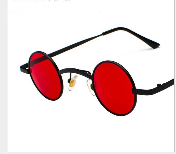 

солнцезащитные очки в стиле ретро с круглыми очками, White;black