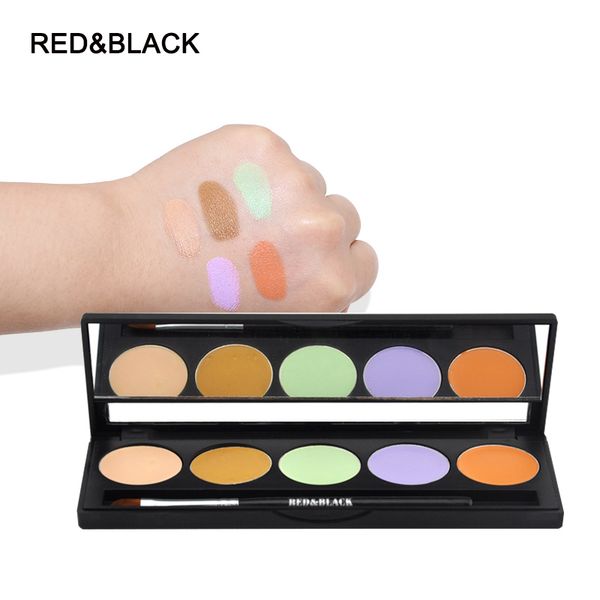 

cosmetics makeup for face concealer cream foundation good cover and waterproof longlasting 5 color concealer palette