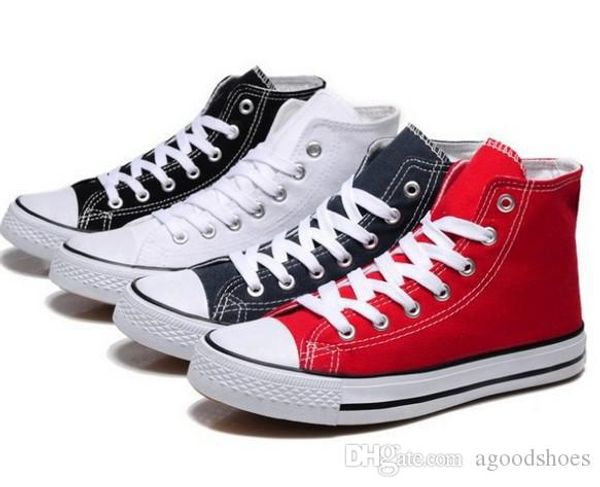 

2019 size35-45 low high casual shoes style sports stars chuck classic canvas shoe sneakers conve men women canvas shoes, Black