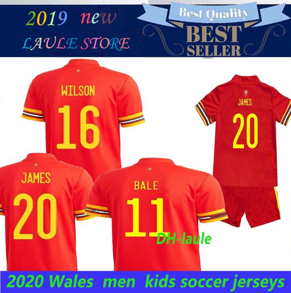 

2020 wales soccer jersey 2020 wales football shirt bale james maillot de foot ramsey camisetas de foot, Black;yellow