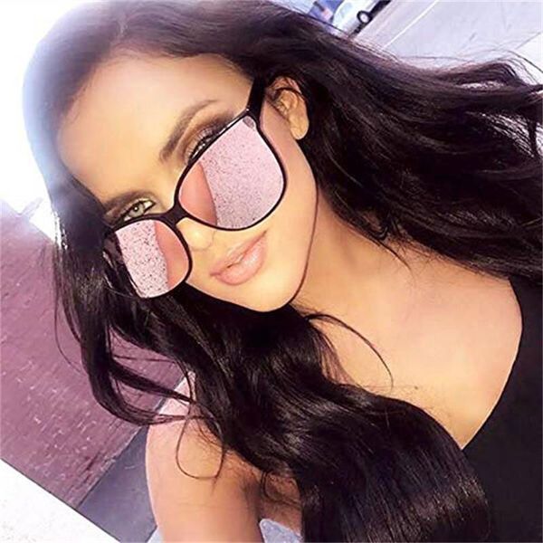 

designer celebrity fashionable ladies women points mirror korean luxury kpqch eye glasses uv400 sunglasses plastic big pink cat cebot, White;black