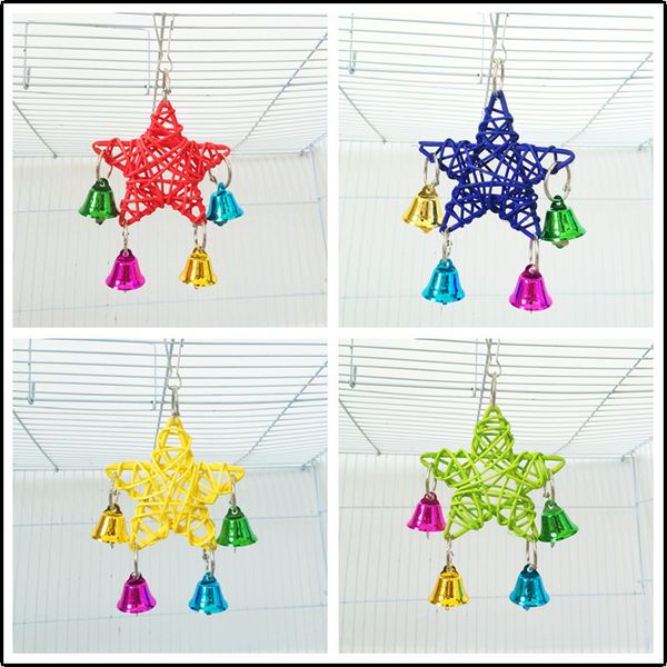 

parrot bird five. wind chime toys tuba swing stand frame suspension bridge small favour and put sb. in important position product cage