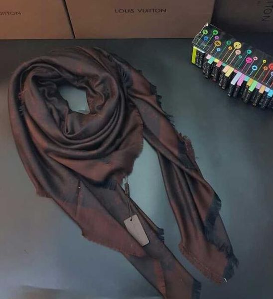

louιs vuιtton scarf brand autumn famous designer scarf ladies fashion letter luxury cotton scarf shawl 140x140cm, Blue;gray