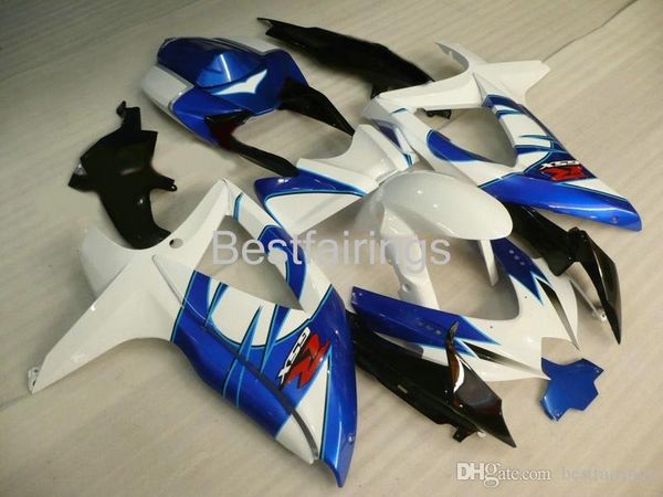 

fairing kit for suzuki gsxr600 gsxr750 2008 2009 2010 black white blue fairings gsxr 600 750 08 09 10 injection molding cx20