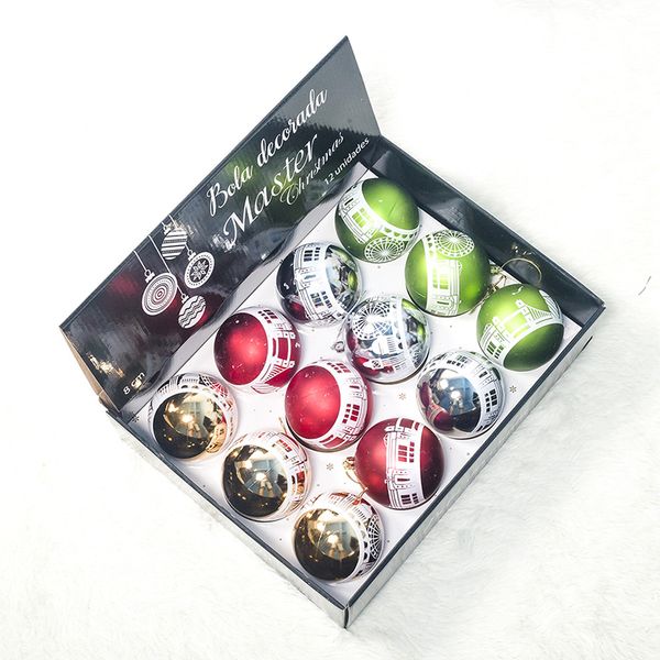 

pendant christmas balls home l restaurant holiday occasions event 12pcs/box decoration parties ornament