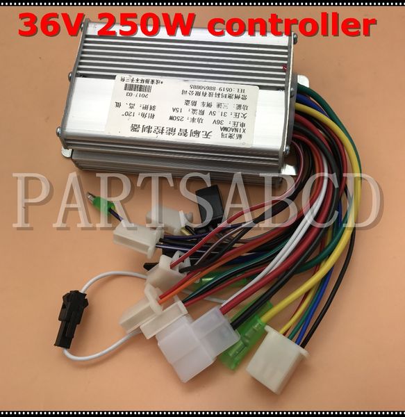 

36v 250w 15a brushless dc sine wave controller ebike electric bicycle hub motor controller with right output