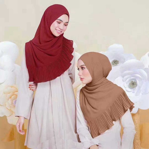

big size 185cm*75cm new patchwork popular bubble chiffon scarf wrinkle hijab pleat scarf stitching muffler muslim scarves/scarf
