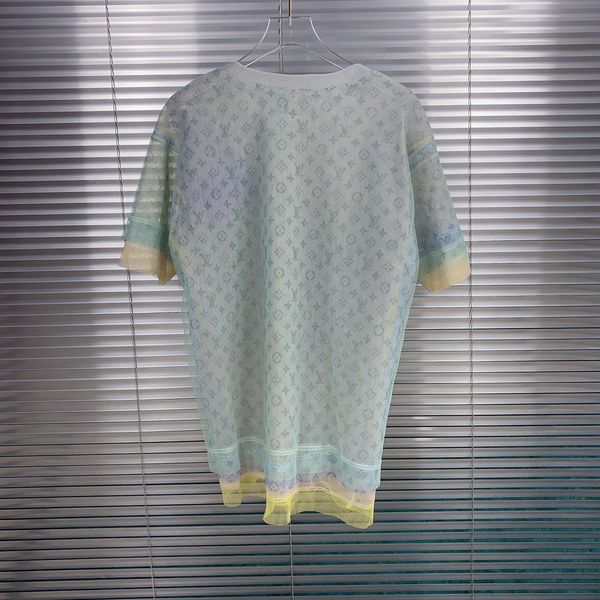 

Весна / лето 2020 французская мода полное тело письмо печатных органза футболка мужская ткань высокое качество горячей продажи европейский стиль хлопок-смесь