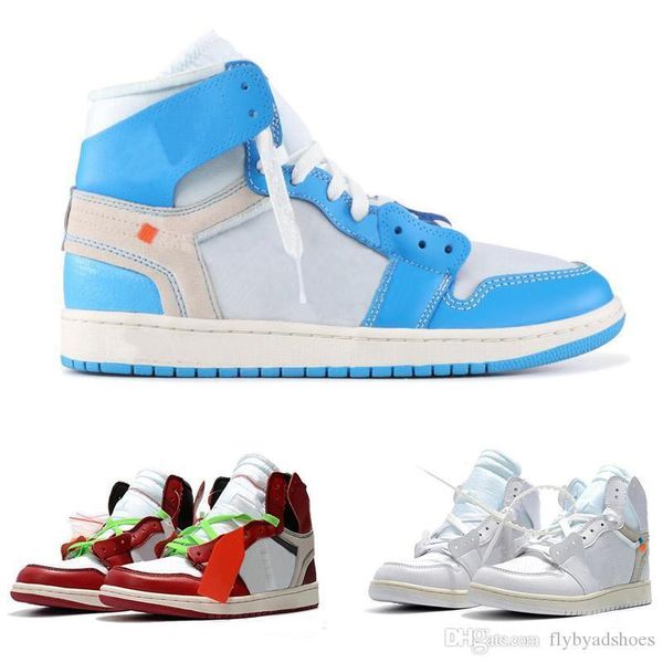 

shoes designer off mens basketball shoes 1s for brand sports shoes trainer university blue chicago white sneakers size 36-46