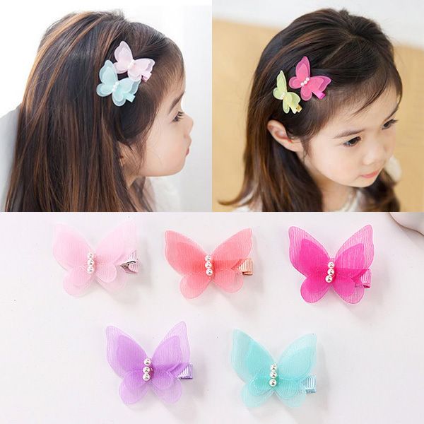 Baby Girl Lovely Butterfly Hair Clip Fairy Princess Hair Hairpin