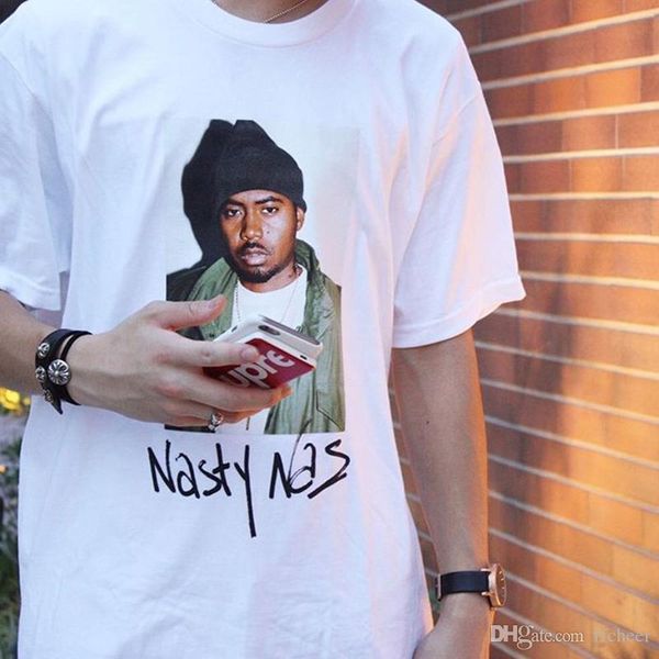 

17fw phototee nasty nas rapier мода мужчины женщины пара печати круглый вырез с короткими рукавами футболка хлопок мужская дизайнерская футб, White;black