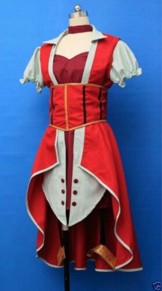

yu gi oh 5ds akiza cosplay costume custom made:ing, Black;red