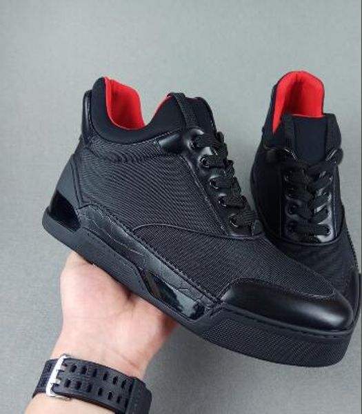 

with paper bag...] low aurelien sneakers flat women,men red bottom shoes perfect quality casual outdoor trainer perfect, Black