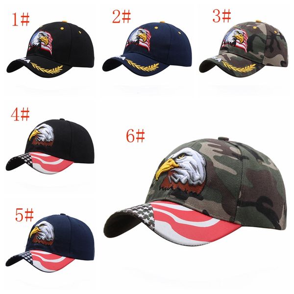 

высокое качество флаг сша бейсболка мужчины женщины eagle вышивание snapback hat открытый повседневный спорт болл cap камуфляж sun visor hat